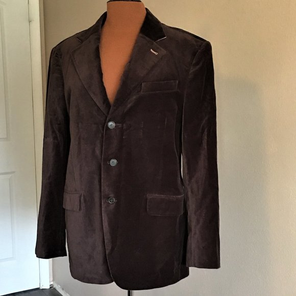 7 FOR ALL MANKIND Men’s Velvet Blazer  | LARGE - Picture 2 of 12